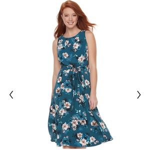 ELLE Fit & Flare MIDI Dress